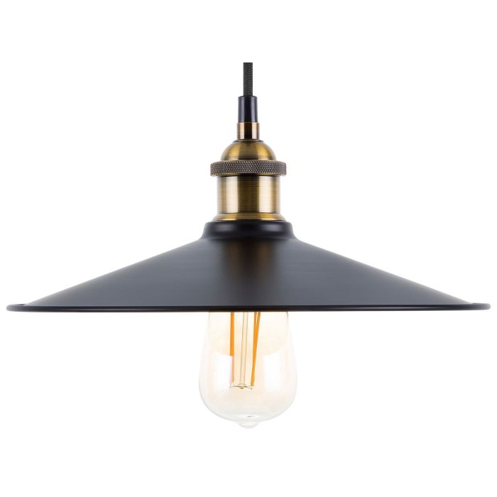 Metal Pendant Lamp Black SWIFT Large