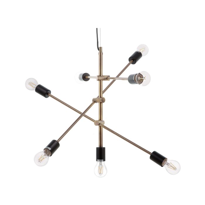 7 Light Pendant Lamp Brass CREMERA