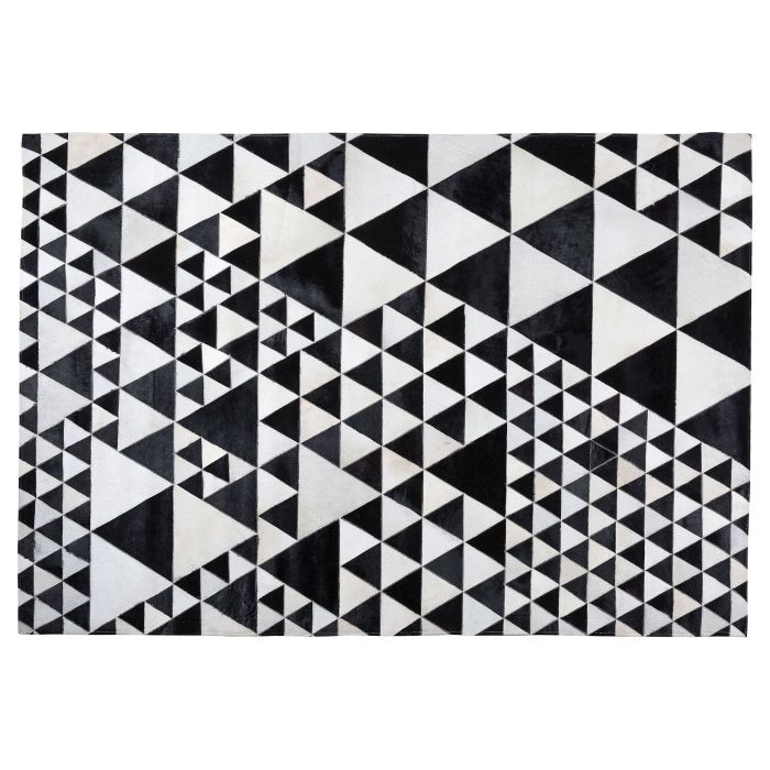 Cowhide Area Rug 140x200 Black and White