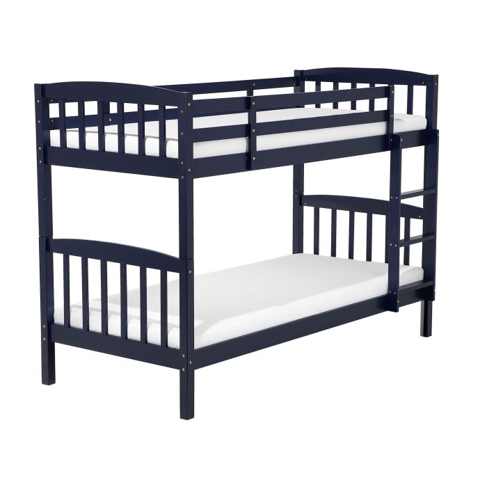 Wooden EU Single Size Bunk Bed Dark Blue REVIN