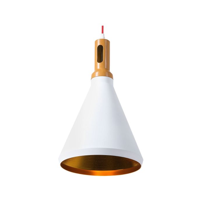 Metal Pendant Lamp White MACKENZIE