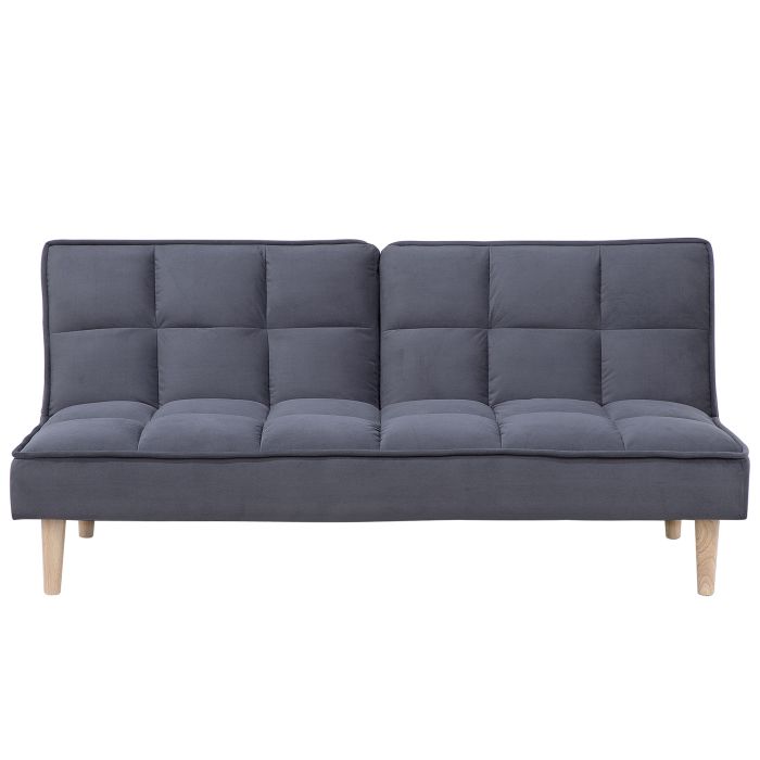 Fabric Sofa Bed Dark Grey SILJAN