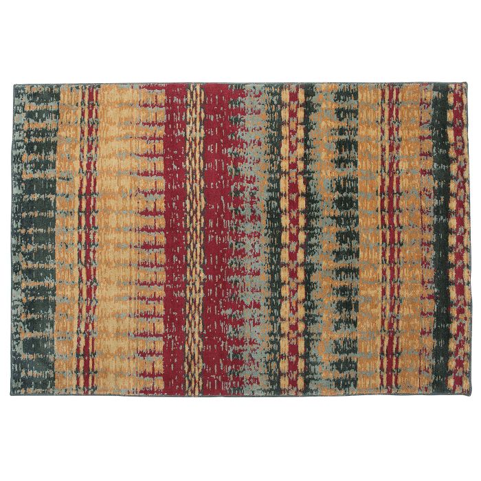 Short Pile Area Rug 140x200cm Multicolour