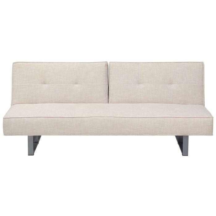Fabric Sofa Bed Beige DUBLIN