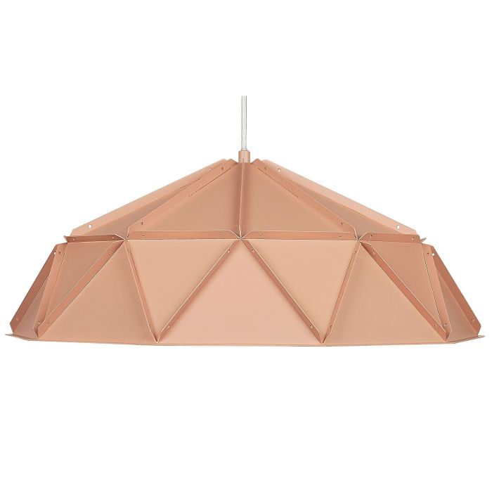 Metal Pendant Lamp Pink SENIA