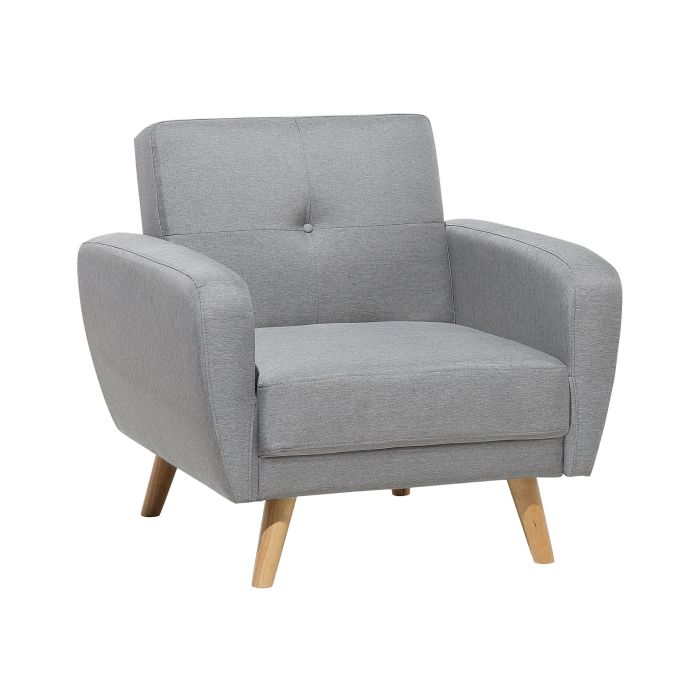 Fabric Armchair Grey FLORLI
