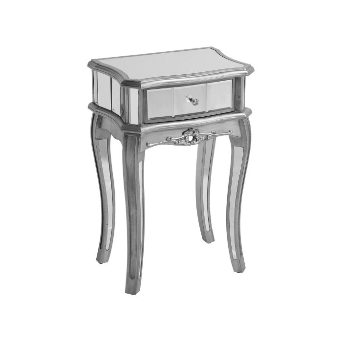 Mirrored Side Table Silver SOMMA