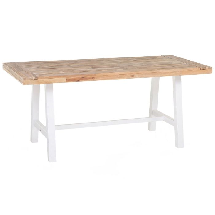 Acacia Dining Table 170 x 80 cm White SCANIA
