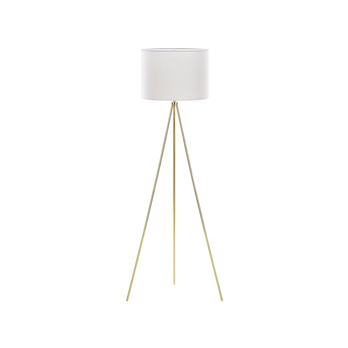 Tripod Floor Lamp White with Gold VISTULA