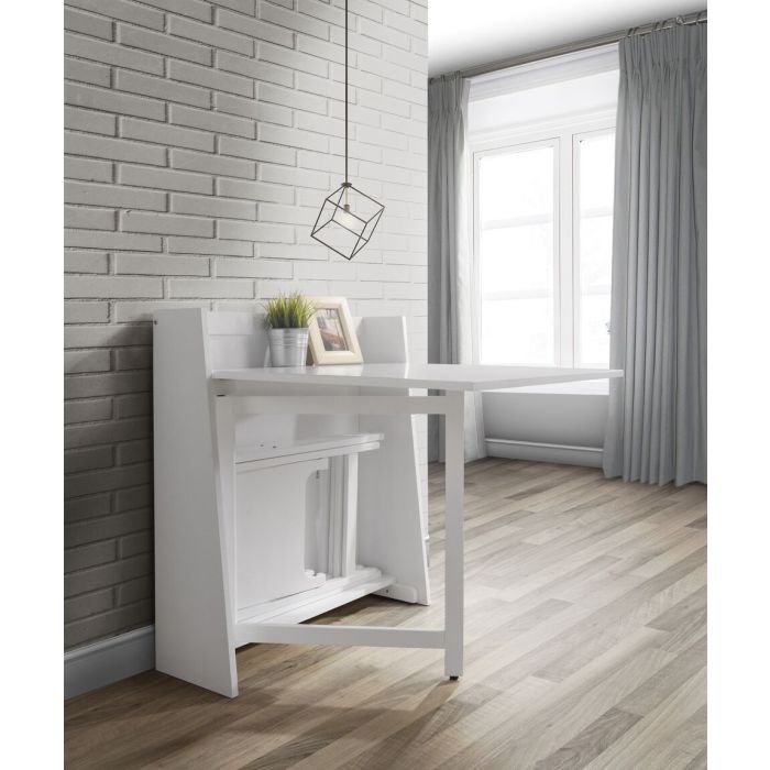 Helsinki White Compact Folding Dining Set