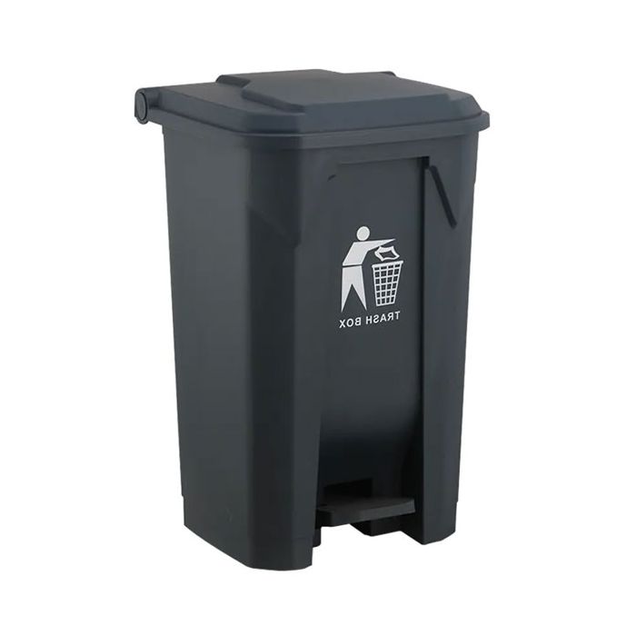 Pedal Dustbin Recycling Bin Black - 30L