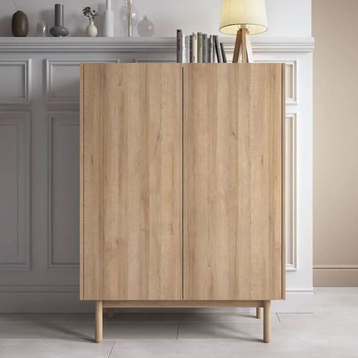 Winslow Highboard Cabinet with 2 Doors - Oak Riviera