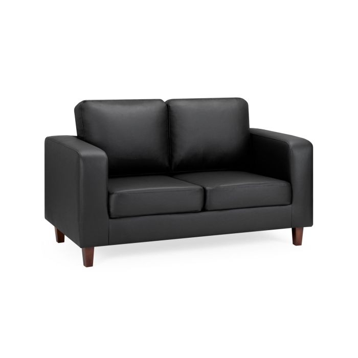 2 Seater Sofa - LISA 2 Seater Sofa Black 140cm