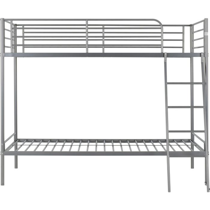 Brandon 3ft Single Bunk Bed - Silver