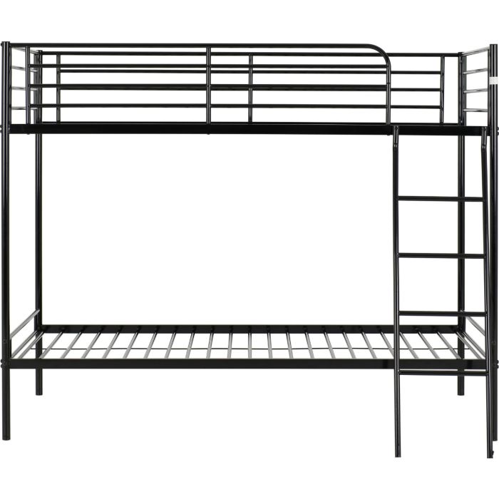 Brandon 3ft Single Bunk Bed - Black