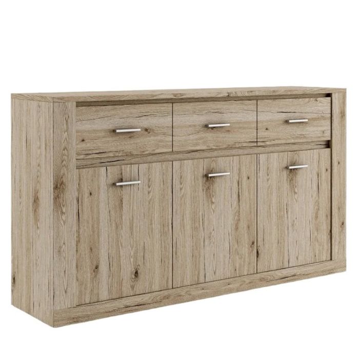 Bravo-09 Large Sideboard Cabinet - Oak San Remo
