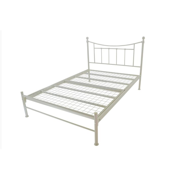 Bristol Classic Metal Bed Frame - 3ft Single - Ivory