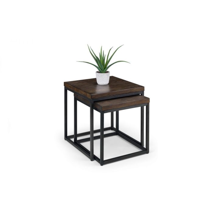Brooklyn Nesting Lamp Tables - Dark Oak