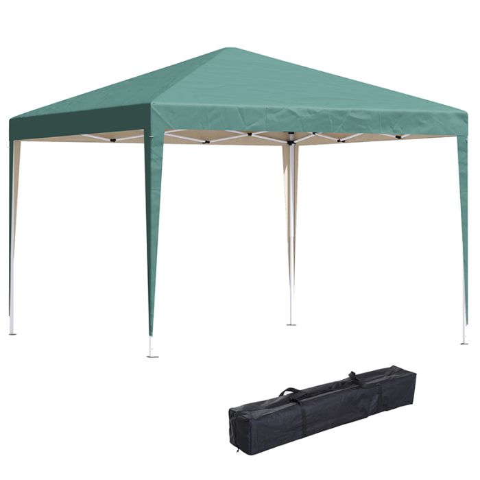3x3 m Pop Up Gazebo Heavy Duty Gazebo , 210 D Oxford Cloth-Green