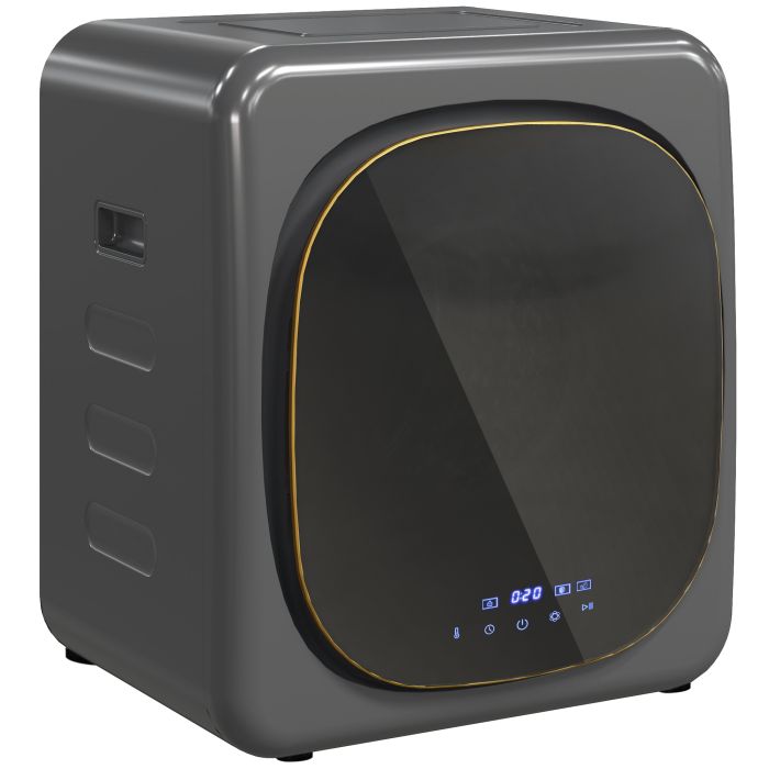 HERON 4kg Vented Tumble Dryer Compact Tumble Dryer Grey