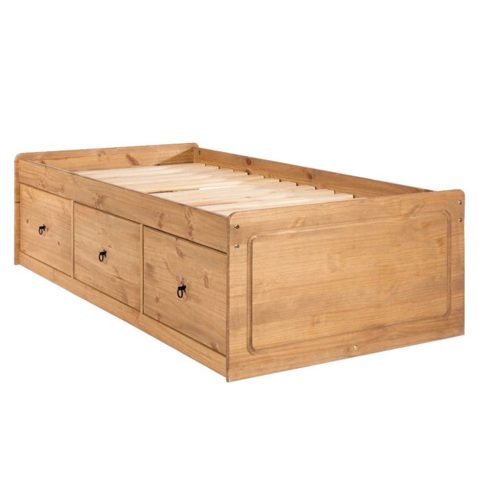 Corona Rustic Pine 3-Drawer Cabin Bed - Pine