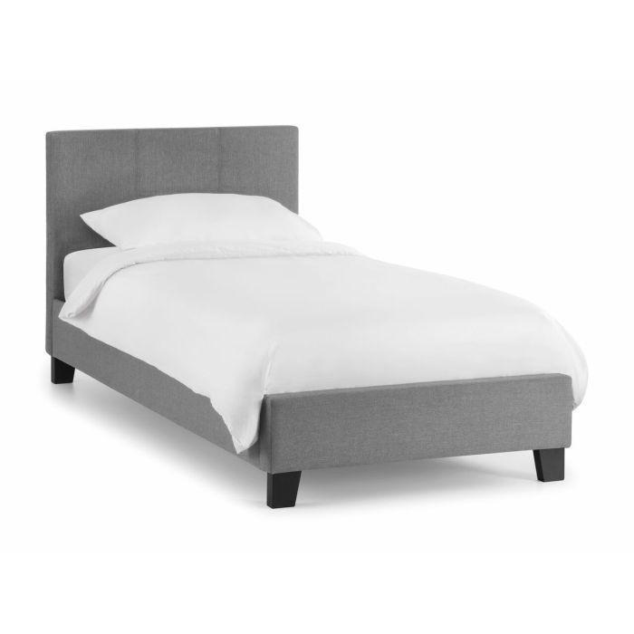 Rialto Light Grey Linen Bed Frame - Single 3ft