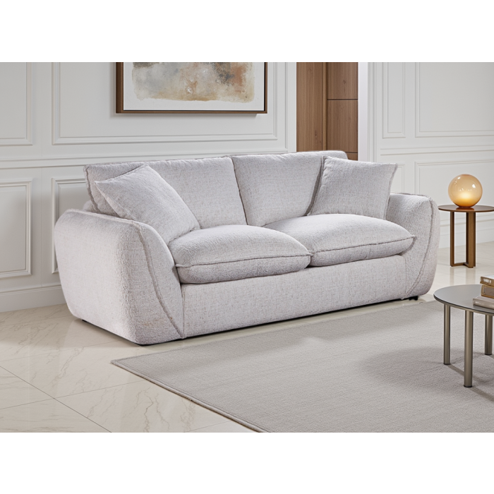 CARVELLO Fabric 2 Seater Sofa - Beige