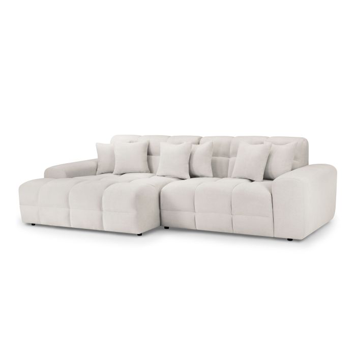Corner Sofa - STACIE Corner Sofa Left Hand Beige 298cm
