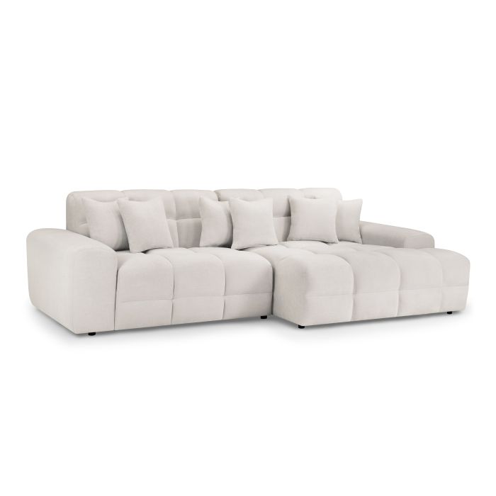 Corner Sofa - STACIE Corner Sofa Right Hand Beige 298cm