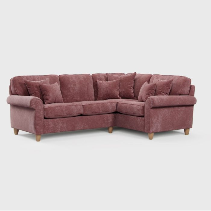 Corner Sofa - COASTAL Fabric 3 Seater Left Hand Facing - Deep Terra