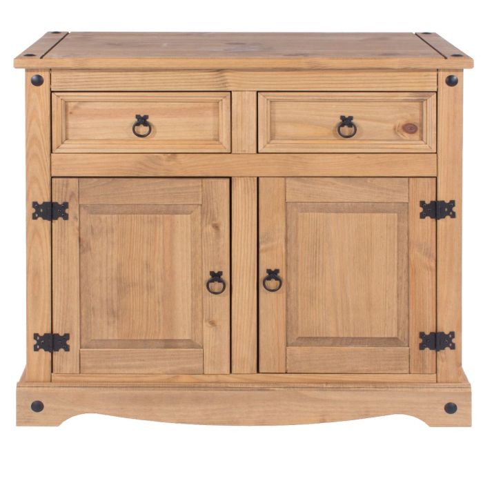 Corona 2-Door 2-Drawer Small Sideboard - Pine