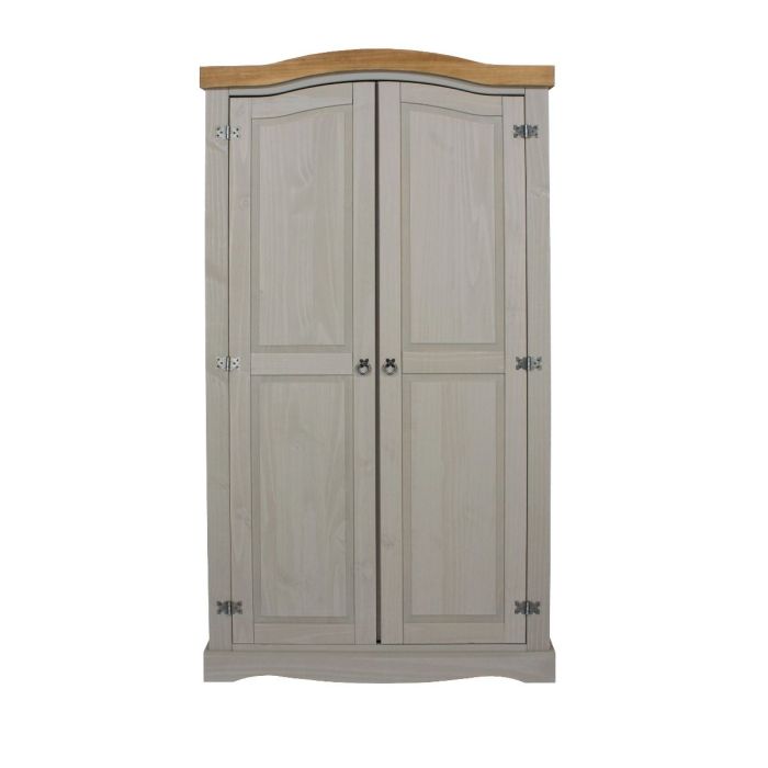 Corona 2 Door Wardrobe - Grey
