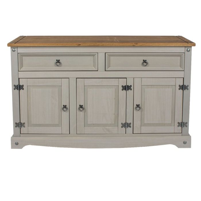 Corona 3-Door 2-Drawer Medium Sideboard - Grey