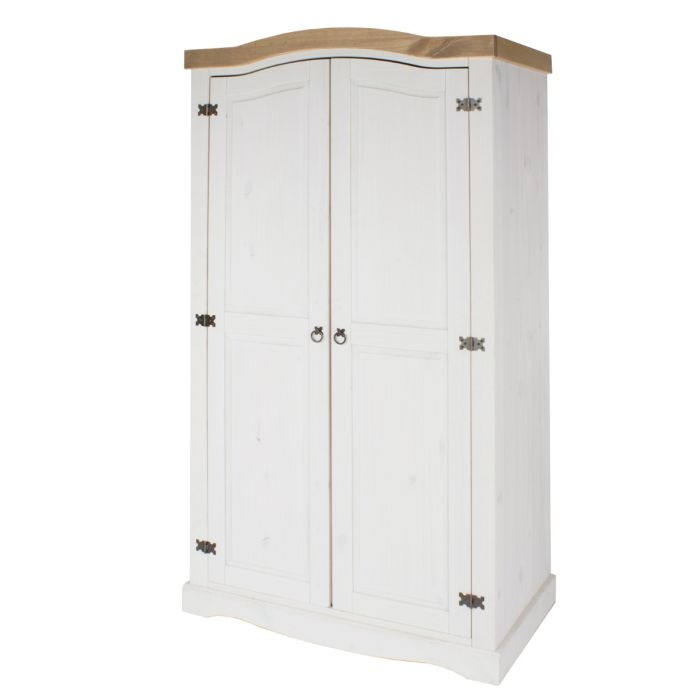 Corona 2 Door Wardrobe - White