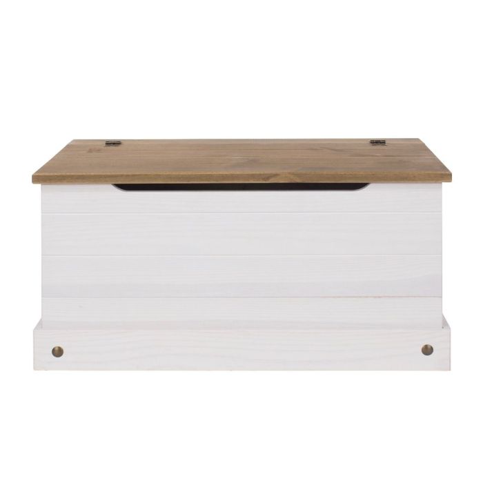 Corona Ottoman Storage Chest - White