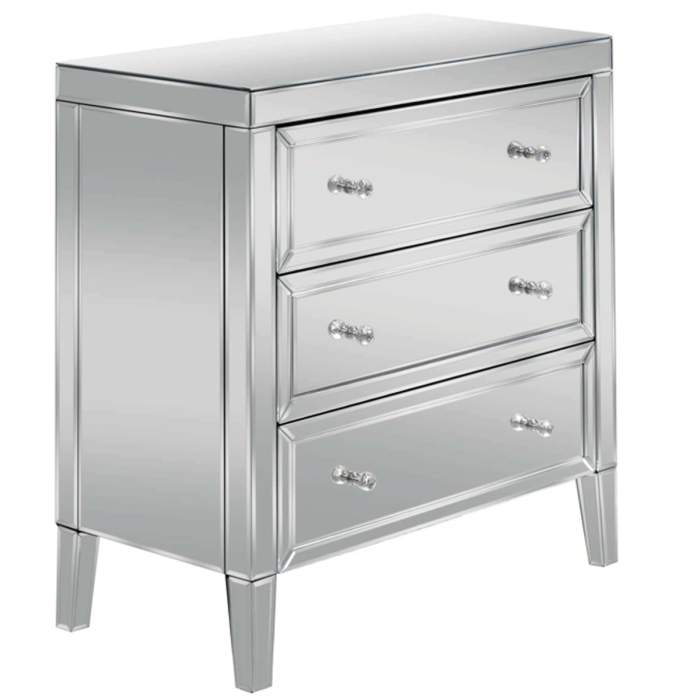 Birlea Valencia Mirrored 3 Drawer Storage Chest