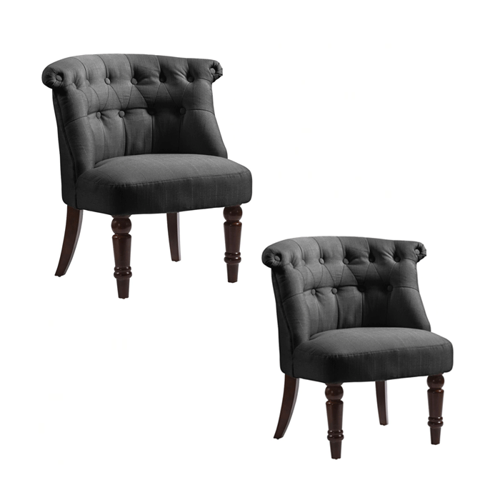 Crediton Fabric Armchair 2pc - Black