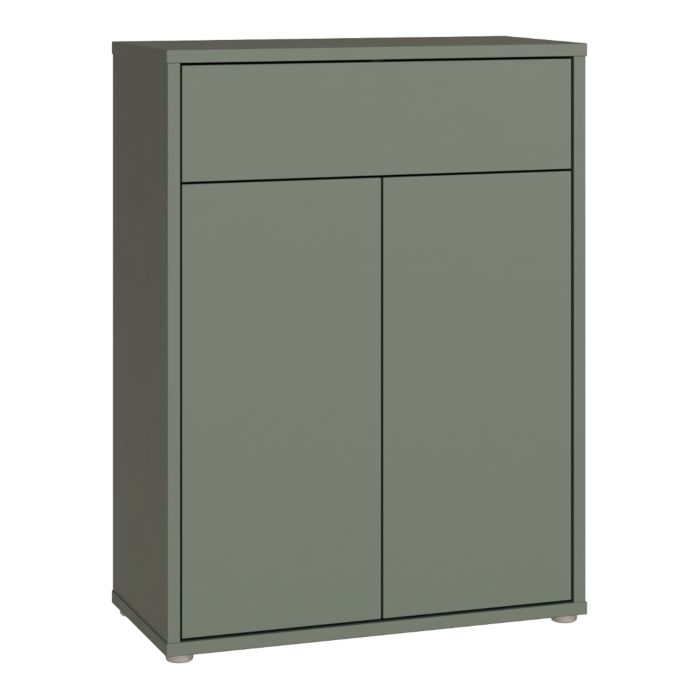 AVELINE Shoe Cabinet with 2 Doors and 1 Drawer Push to Open - Sage Green