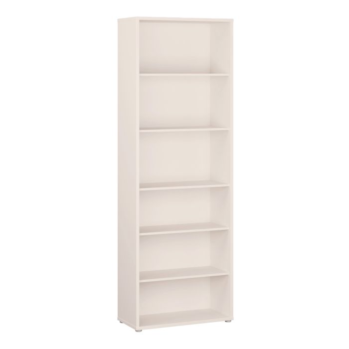 AVELINE Tall Wide Bookcase with 5 Shelves - Sand