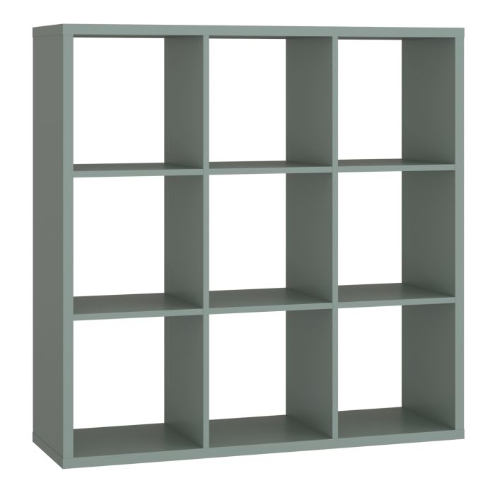LORYTH 3x3 Bookcase Storage Unit - Sage Green