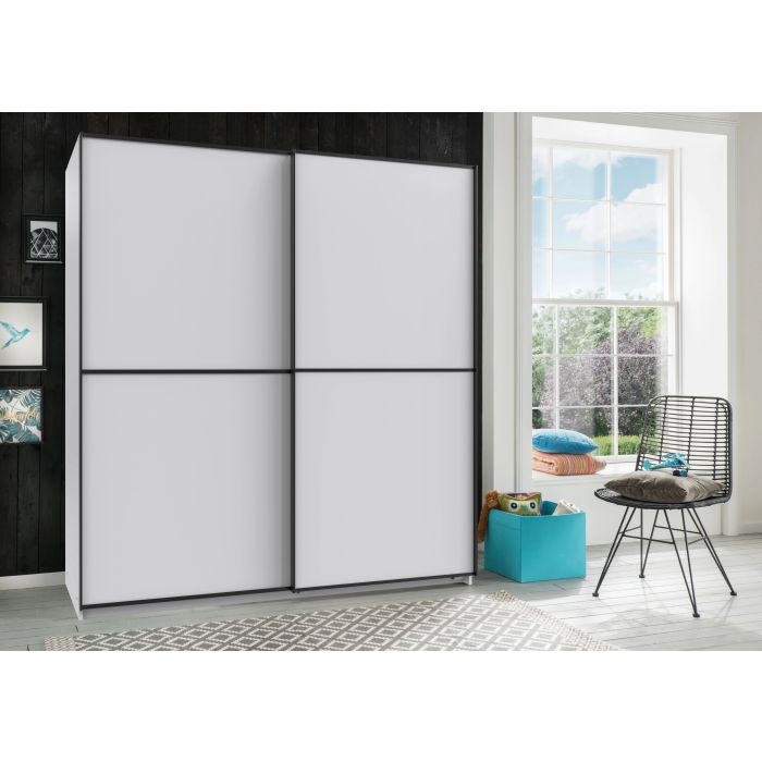 URBAN 2 Door Sliding Wardrobe White - 135cm