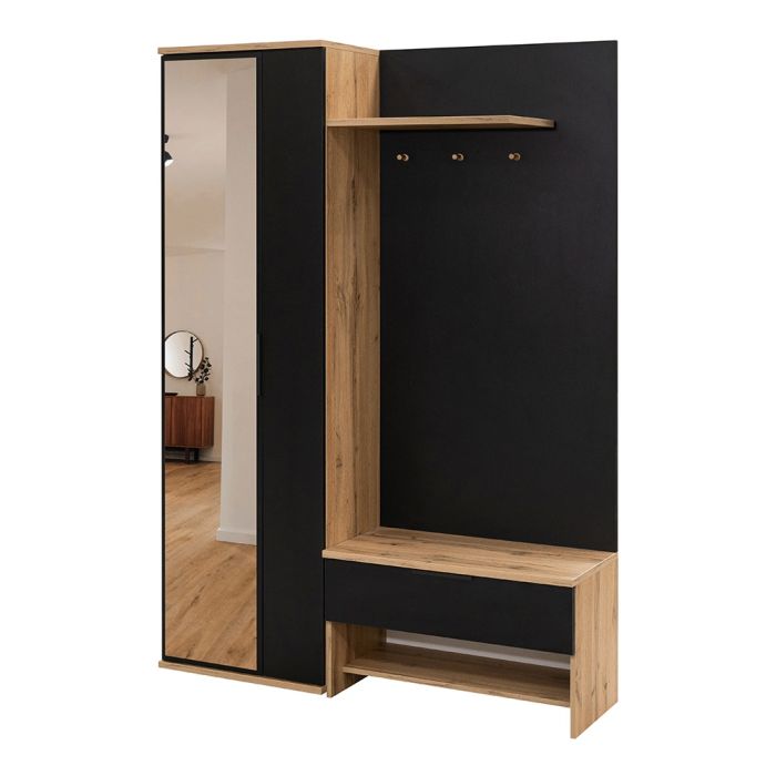 GILO Hallway Set - Black with Oak