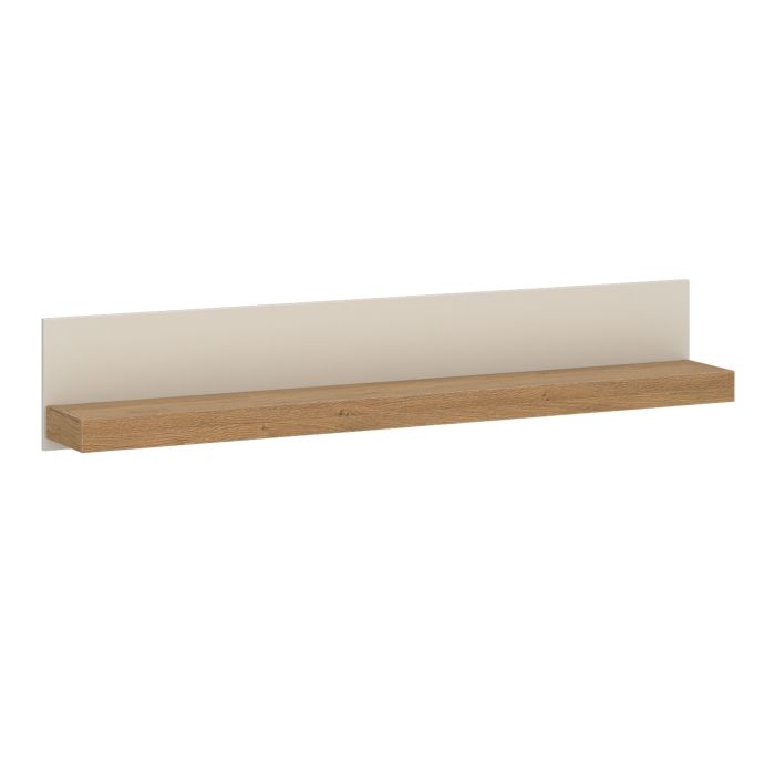 NAXTON Wall Shelf 154cm - Cashmere with Stone Oak