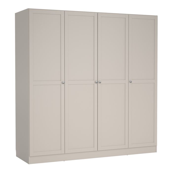 MANFRED 4 Door Wardrobe Beige - 196cm