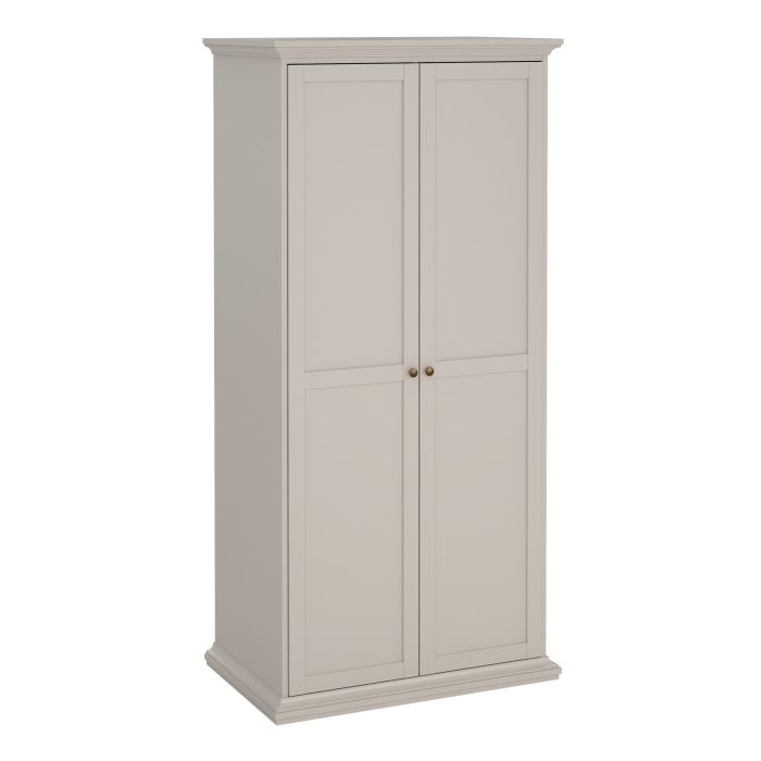 PORTHOPE 2 Door Wardrobe Beige - 96cm