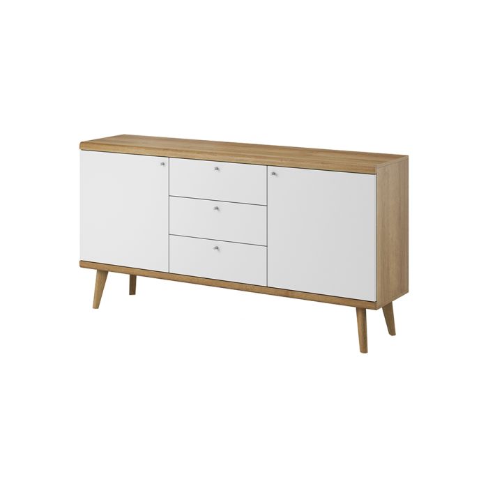 Wigan Sideboard 160cm - White and Oak