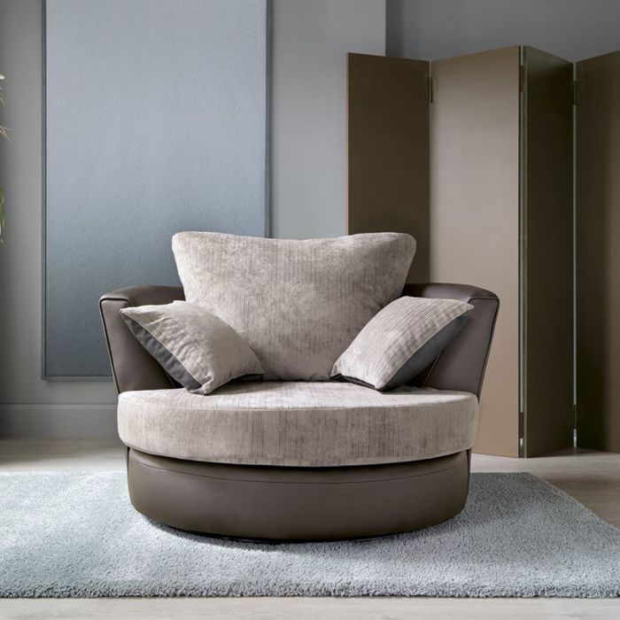 Dilan Swivel Chair - Brown