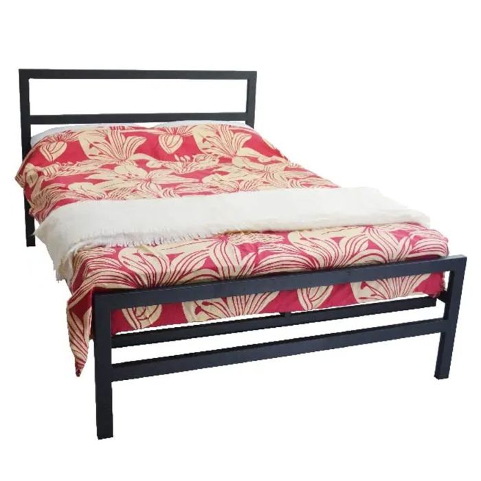 Eaton Contract Mesh Metal Bed - 4ft6 Double - Black