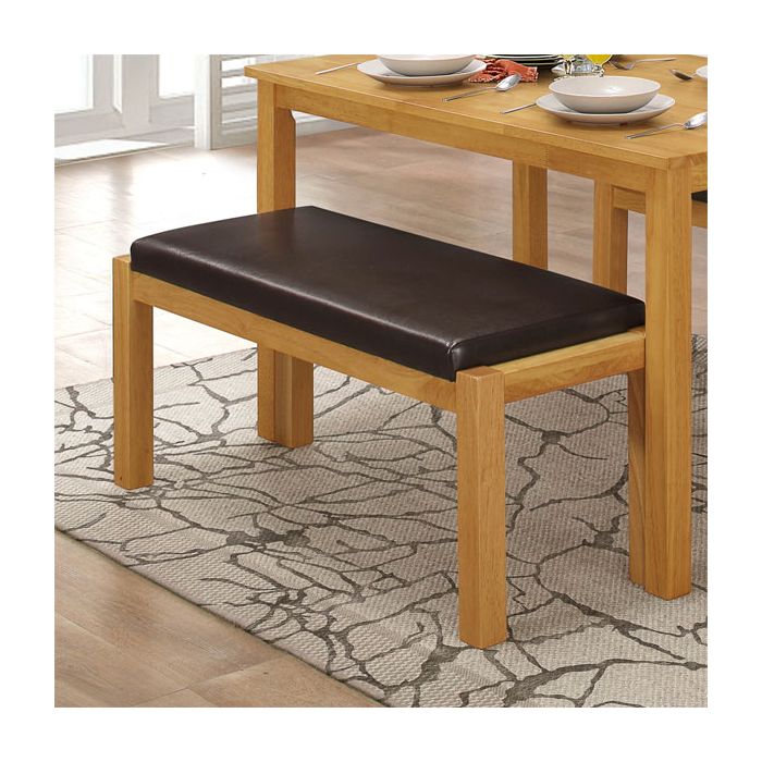 Apex Amity Straight Bench - Natural Oak