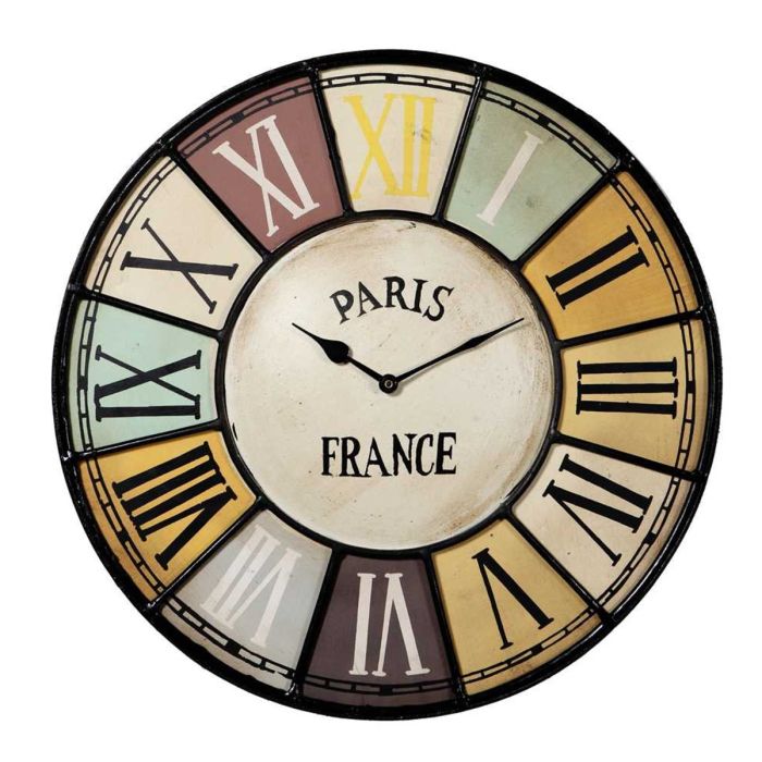 Industrial Style Metal Roman Numerals Wall Mounted Clock